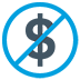 no fees icon