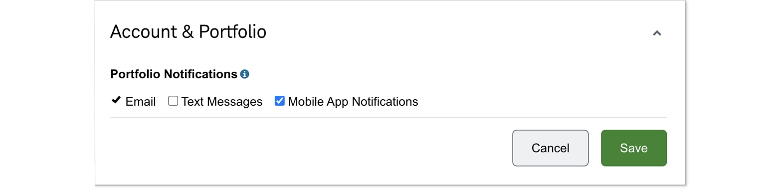 这是已选择电子邮件方式的账户和安全选择示例。